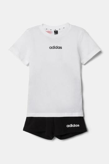 Detská bavlnená súprava adidas biela farba, JE1405