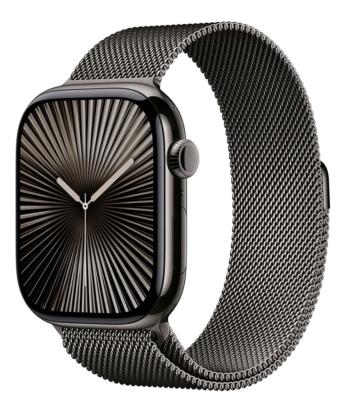 APPLE Watch Series 10 Cellular 42mm Bridlicovo šedý titán s bridlicovo šedým milánskym ťahom