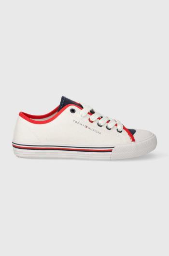 Detské tenisky Tommy Hilfiger červená farba