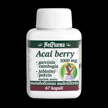 MEDPHARMA Acai berry 1000 mg + Garcinia cambogia + Jablčný pektin 67 kapsúl