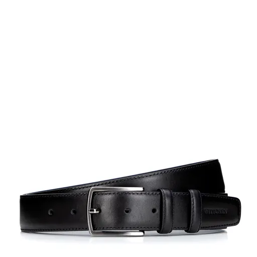 Elegantný pánsky kožený opasok v klasickom štýle v darčekovej krabičke