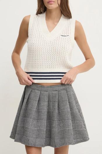 Sukňa Vans čierna farba, mini, áčkový strih, VN000HWGBLK1