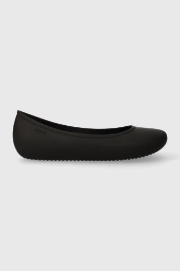 Baleríny Crocs Brooklyn Flat čierna farba, 203998
