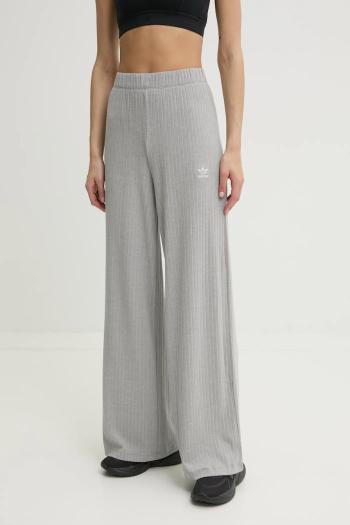 Nohavice adidas Originals Essential dámske, šedá farba, jednofarebné, JD1498