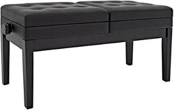Pianonova HY-PJ026 Dvojitá klavírna stolička Black Gloss