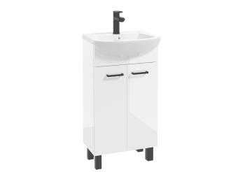 ArtDef Kúpeľňová skrinka s umývadlom NOVELTY White D45 | 45 cm