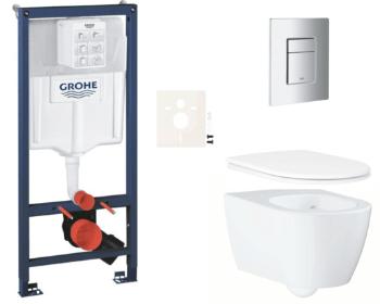 Závesný wc set do ľahkých stien / predstenová montáž GROHE Essence SIKOGRSESSCP00
