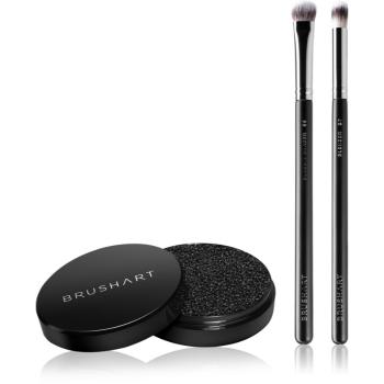 BrushArt Professional Eyeshadow brush set with brush cleaning sponge sada štetcov na líčenie očí