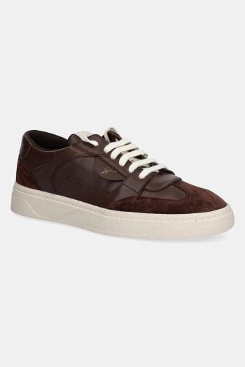 Kožené tenisky Giuseppe Zanotti GZ/94 hnedá farba, RU50013.003