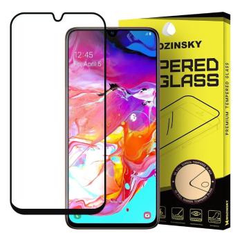 3D Tvrdené sklo Samsung Galaxy A70 čierne