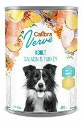 Calibra Dog Verve konz.GF Adult Salmon&Turkey 400g + Množstevná zľava