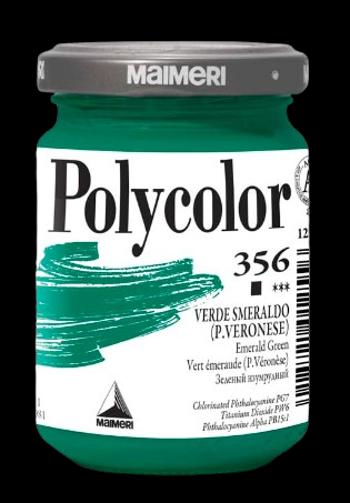 MAIMERI POLYCOLOR - Jemné vinylové farby 356 - emerald green, 140 ml
