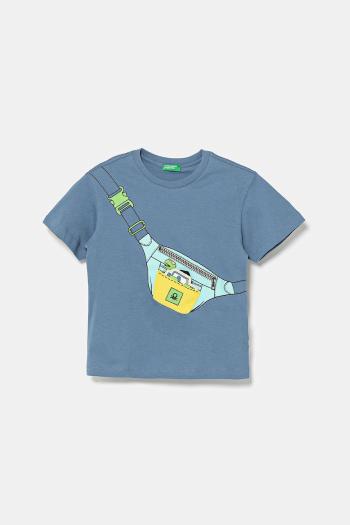 Bavlnené tričko United Colors of Benetton s potlačou, 3I1XG10J6
