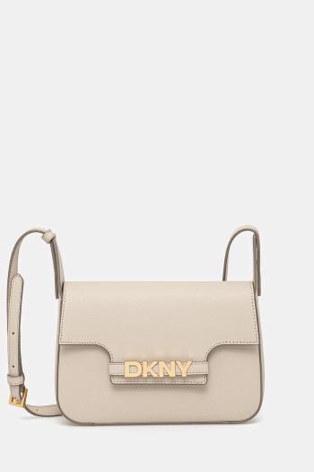 Kožená kabelka Dkny béžová farba, R51E1J30
