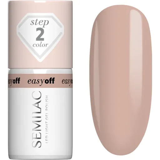Semilac Easy Off Step 2 gélový lak na nechty s použitím UV/LED lampy odtieň Caffe Frappe 7 ml
