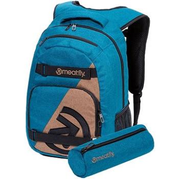 Meatfly Exile 5 Backpack, Heather Petrol, Heather Latte (8590201760343)