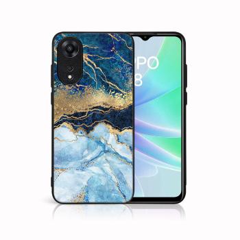 MY ART Ochranný kryt pre Oppo A78 BLUE MARBLE (141)