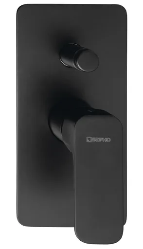 SAPHO - SPY podomietková sprchová batéria, 2 výstupy, čierna mat PY42/15