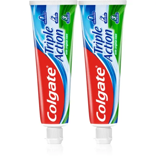 Colgate Triple Action Original Mint zubná pasta 2x75 ml