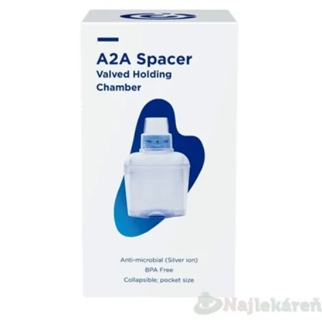 A2A SPACER Nadstavec inhalačný s ventilom s náustkom 1ks
