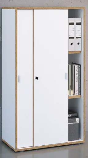 VCM Posuvná skříňka se 3 přihrádkami „Salia“ B60, bílá