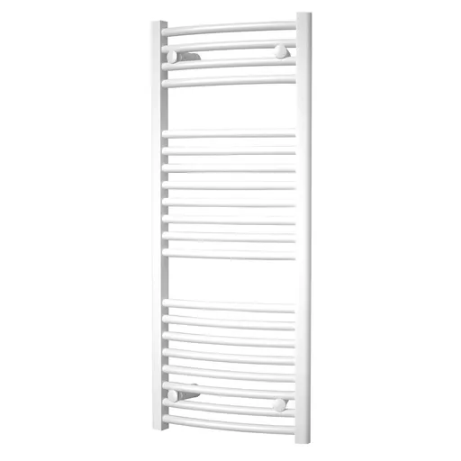 Mereo Vykurovací rebrík, oblý, 450x1850 mm, biely MT34