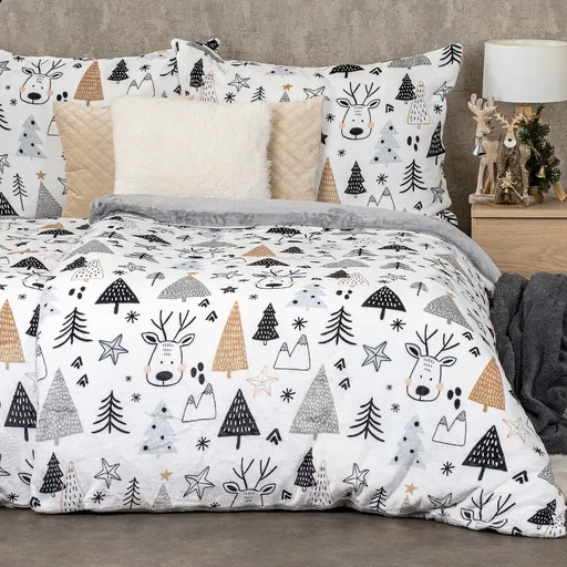 4Home Obliečky mikroflanel Nordic forest, 160 x 200 cm, 70 x 80 cm