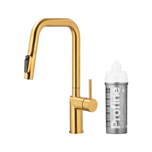 KFA KFA - Batéria drezová DUERO PURE STYLE výsuvná s filtráciou brúsené zlato 6623-314-31