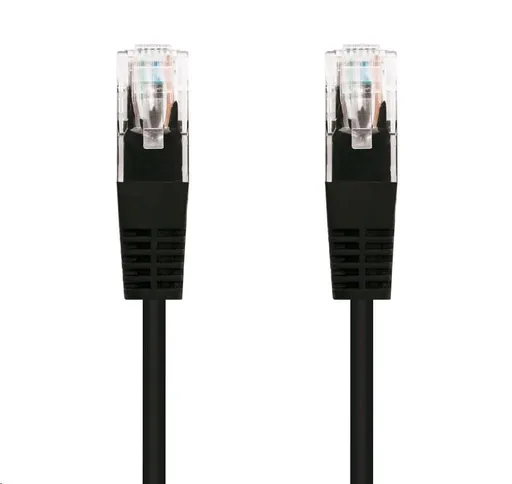 C-TECH kábel patchcord Cat5e, UTP, čierna, 2m