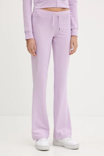 Tepláky Juicy Couture JERSEY APOLLO PANT fialová farba, s nášivkou, JCWBJ125311