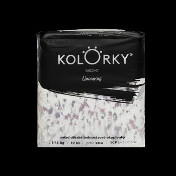 KOLORKY Night - L (8-13 kg) nočné jednorázové ekoplienky 19 ks