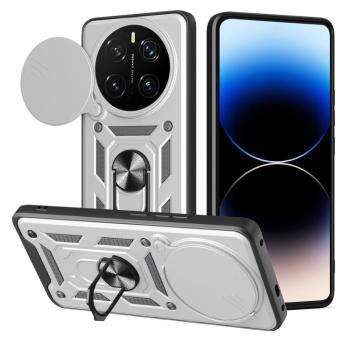 RING CAMERA Kryt s držiakom pre Honor Magic7 Pro 5G strieborný