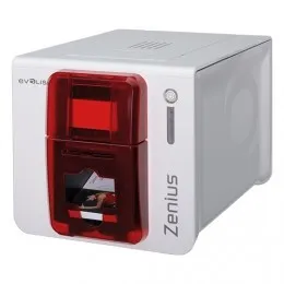 Evolis Zenius Expert ZN1H00HSRS, tlačiareň kariet, single sided, 12 dots/mm (300 dpi), USB, Ethernet, contactless, red