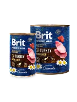 Brit Premium Dog by Nature  konz Turkey & Liver 800g