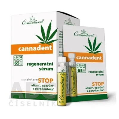 Cannaderm CANNADENT regeneračné sérum na afty a opary 10x1,5 ml