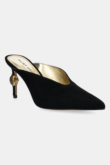 Šľapky Kurt Geiger London Eagle High Closed Mule dámske, čierna farba, na vysokom podpätku, 3967800209