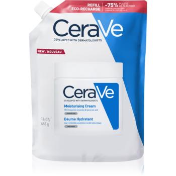 CeraVe Refill Moisturizing Cream hydratačný krém na tvár a telo pre suchú až veľmi suchú pokožku náhradná náplň 454 g