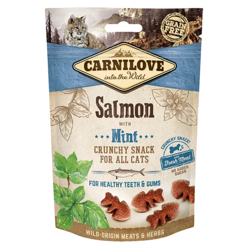 CARNILOVE Crunchy Snack pre mačky Salmon