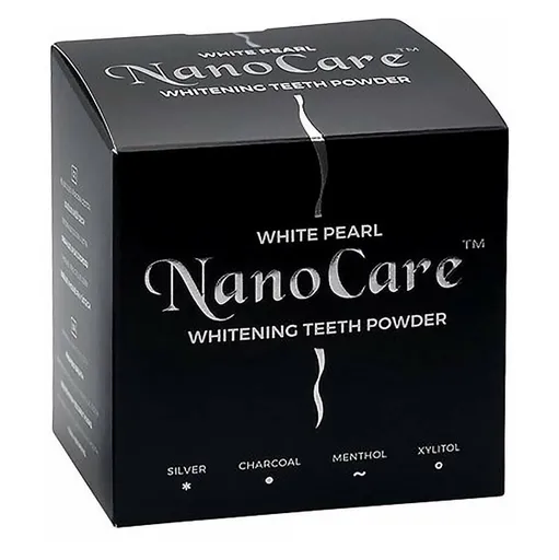 WHITE PEARL NanoCare bieliaci zubný púder s aktívnym uhlím 30 g