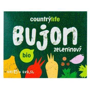 COUNTRY LIFE Bujon zeleninový BIO 6 kociek