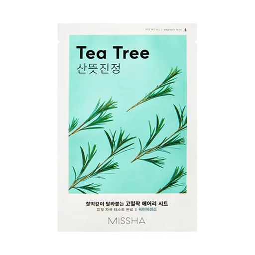 MISSHA Airy fit sheet mask tea tree plátienková maska ​​19 g