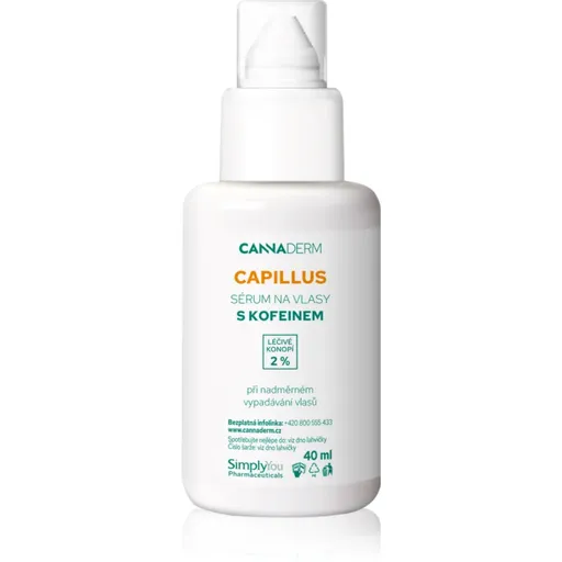 Cannaderm Capillus Kofeínové sérum na vlasy sérum na vlasy s kofeínom 40 ml