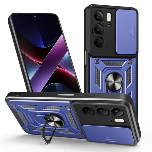 RING CAMERA Kryt s držiakom pre Realme C75 / Realme 14x 5G modrý