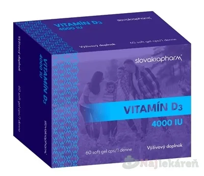 Slovakiapharm Vitamín D3 4000 IU 60cps