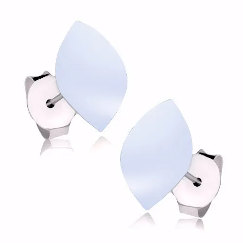 Náušnice zo striebra 925, perleťové zrnko s modrým nádychom