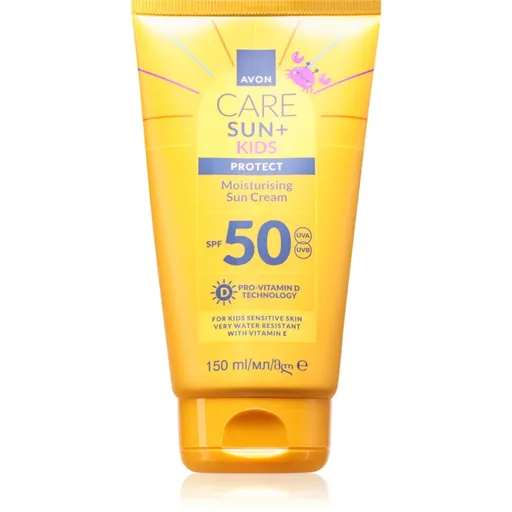 Avon Care Sun + Kids hydratačný krém na opaľovnie SPF 50 pre deti 150 ml