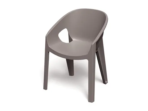 Stolička záhradná PREMO 615x560x815mm - zemito hnedá