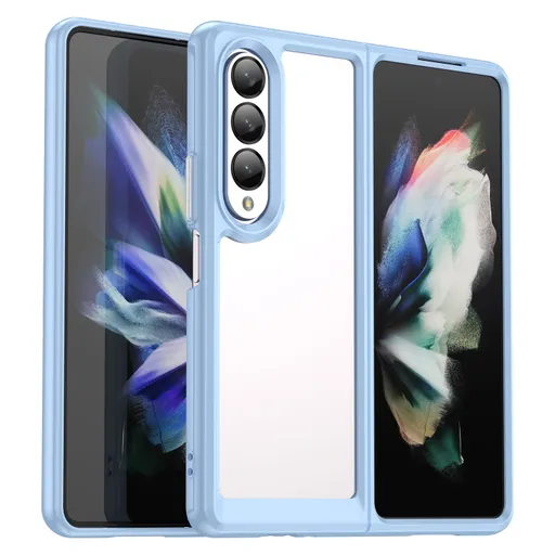 CRYSTAL Ochranný kryt Samsung Galaxy Z Fold4 5G modrý