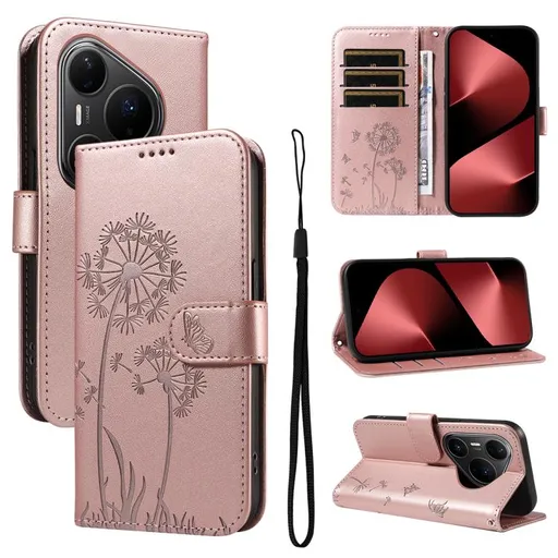 ART DANDELION Peňaženkové puzdro pre Huawei Pura 80 Pro ružové