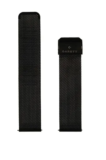 Garett univerzálny remienok 22 mm, čierny kovový, typ Mesh